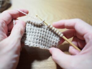 アフガン編みの写真